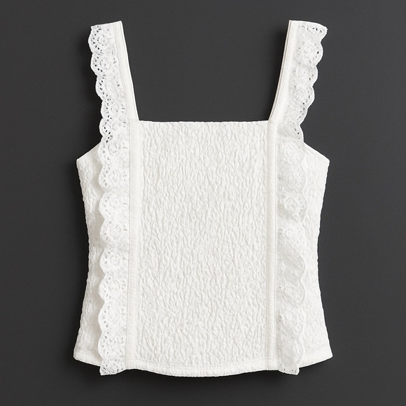 Justice White Ruffle Tank Top - Picture 5 of 5